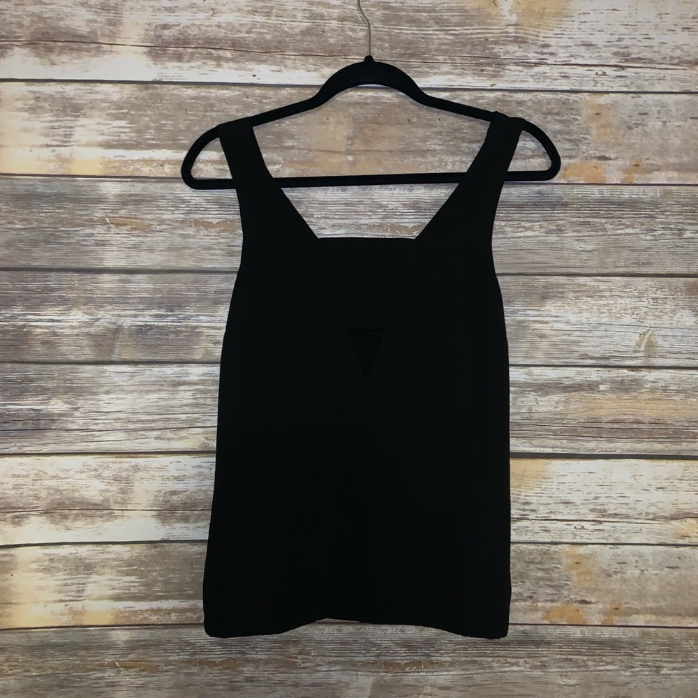 Black cut out tank